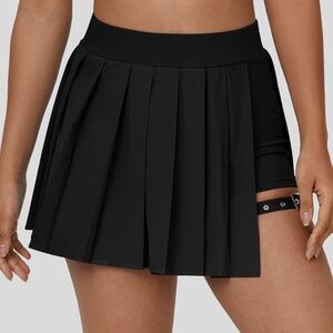 Halara | Breezeful High Waisted Pleated 2-in-1 Skirt/Short | Black | Large NWT